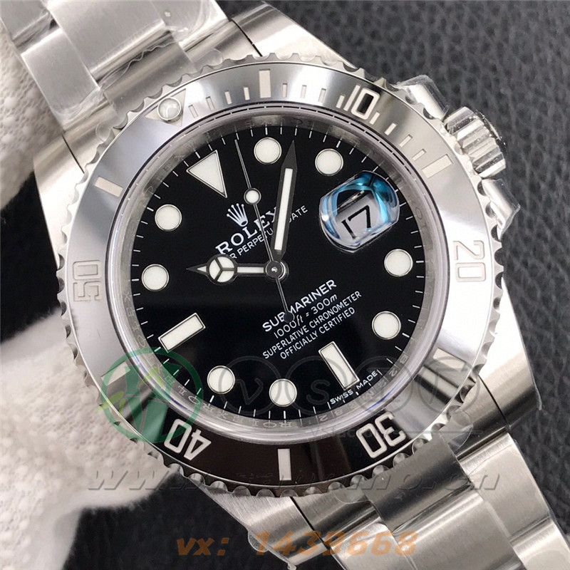 VS廠勞力士黑水鬼「3135機芯」產品展示