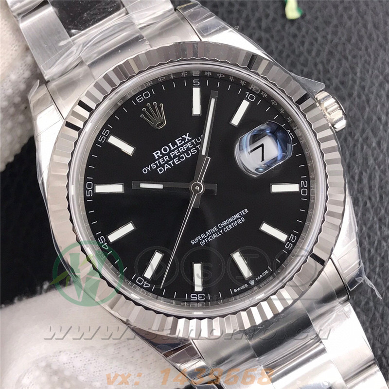 VS廠勞力士日志41mm黑面三銖帶「3235機(jī)芯」產(chǎn)品展示