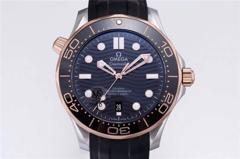 VS廠歐米茄海馬300玫瑰金黑面評測（VS海馬300間玫金怎么樣）