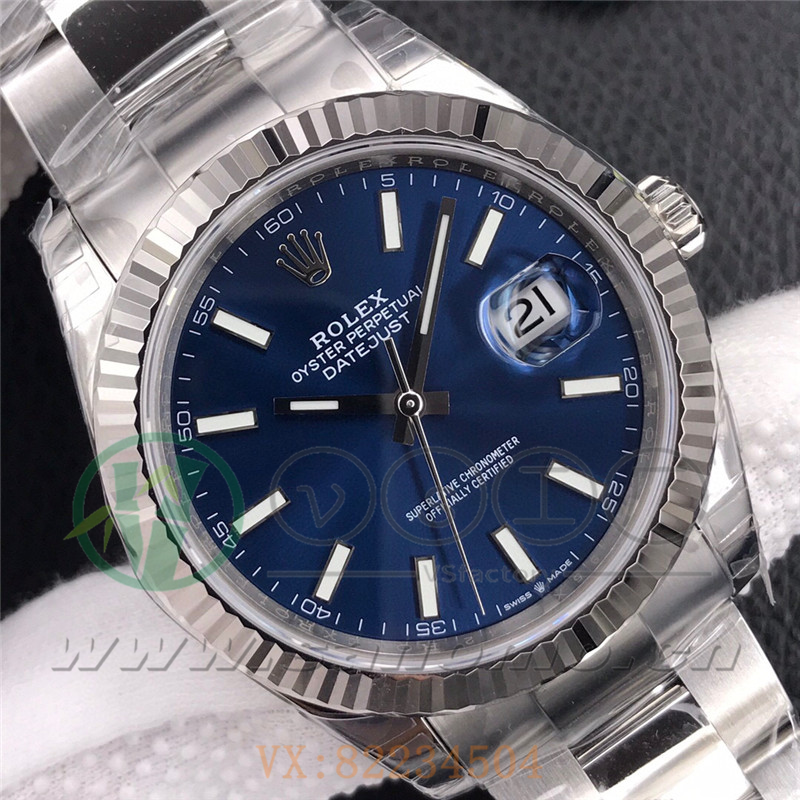 VS廠勞力士日志41mm藍(lán)面三銖帶「3235機芯」產(chǎn)品展示