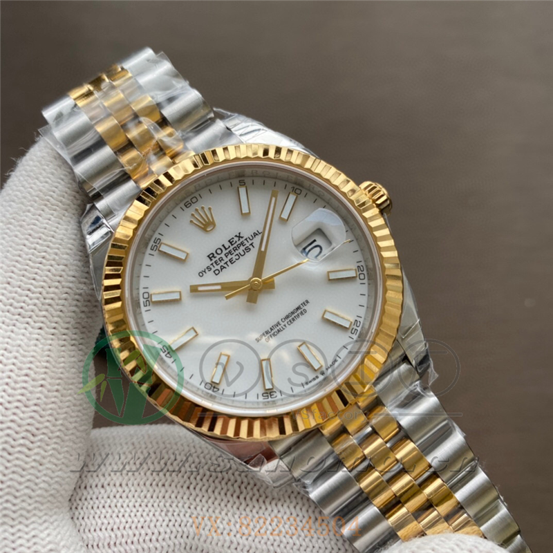 VS廠勞力士日志41mm間金陶瓷白面五銖帶「3235機芯」產(chǎn)品展示