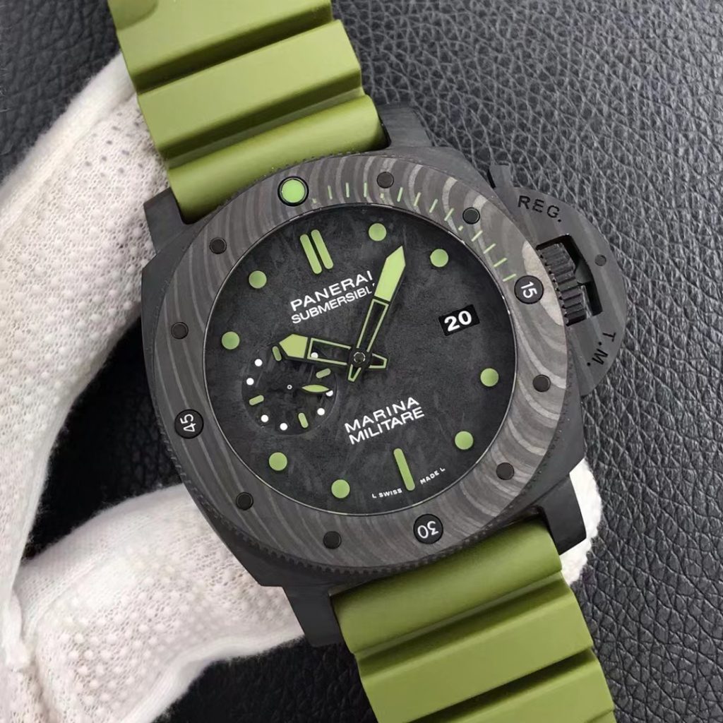 VS廠沛納海961碳纖維軍綠色評(píng)測(cè)（VS沛納海961做工怎么樣）