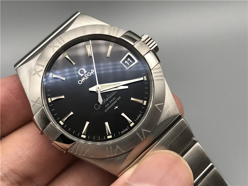 VS廠歐米茄五代39星座系列黑盤做工細節評測