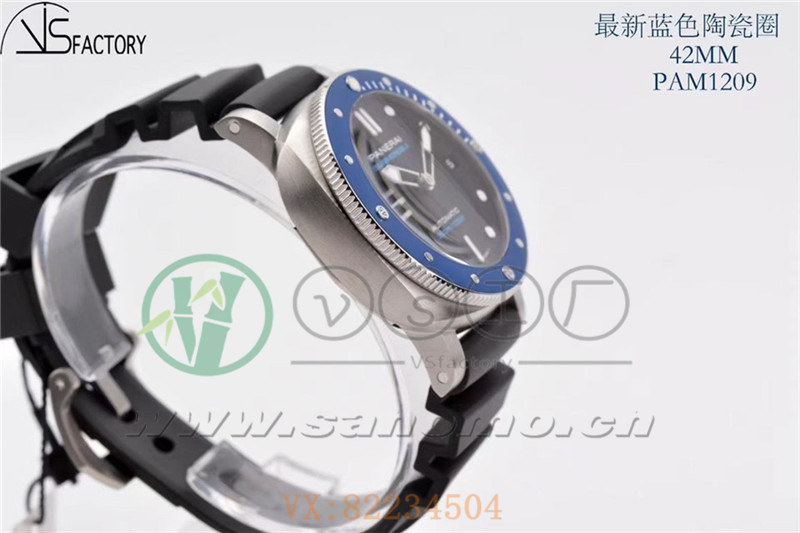 VS廠沛納海1209陶瓷圈評測（VS沛納海1209小藍鬼有破綻嗎）