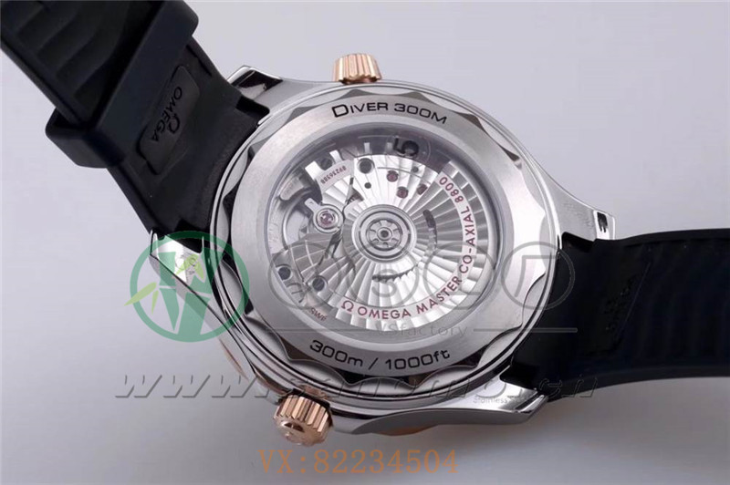 VS廠歐米茄海馬300間玫瑰金黑盤做工評測