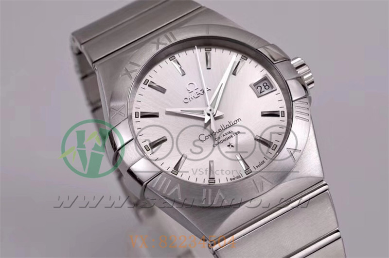 VS廠歐米茄星座38mm白面條釘產品展示