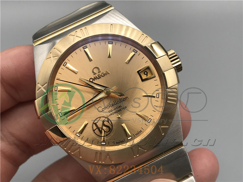 VS廠歐米茄星座38mm間金金面產品展示