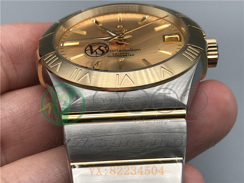 VS廠歐米茄星座38mm間金金面產品展示