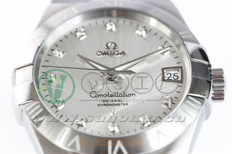 VS廠歐米茄星座38mm白面鉆釘產品展示