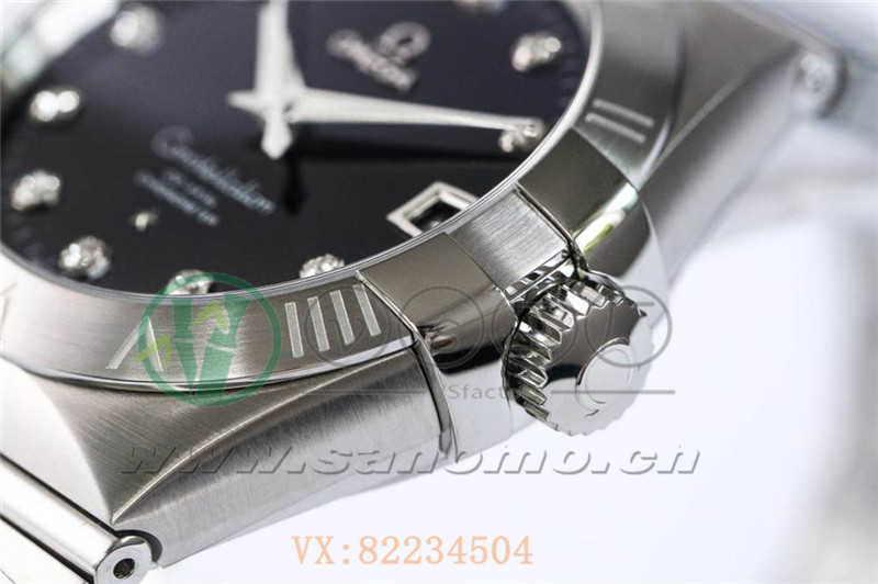 VS廠歐米茄星座38mm黑面鉆釘產品展示