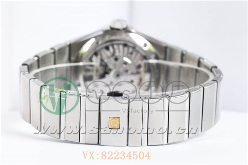 VS廠歐米茄星座38mm黑面鉆釘產品展示