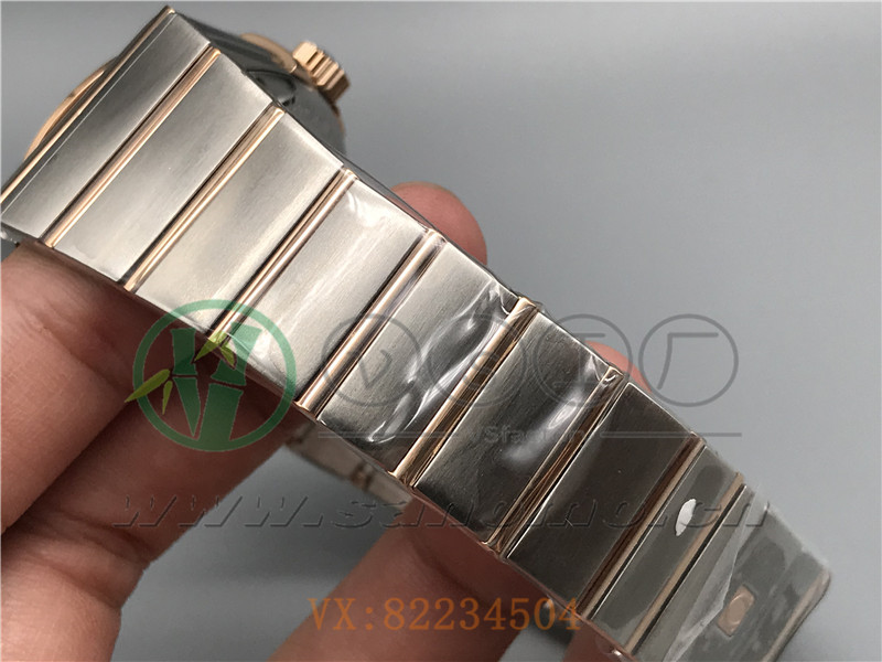 VS廠歐米茄星座38mm間玫白面條釘產(chǎn)品展示