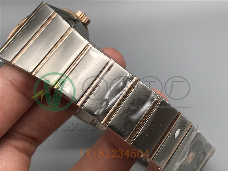 VS廠歐米茄星座38mm間玫咖面條釘產(chǎn)品展示