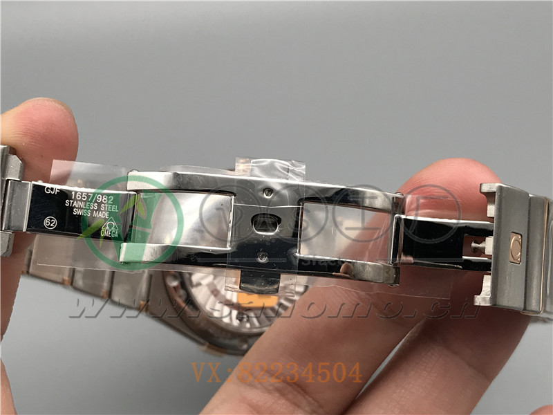 VS廠歐米茄星座38mm間玫咖面條釘產(chǎn)品展示