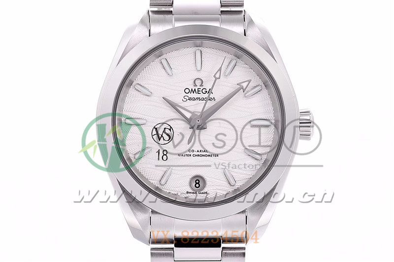 VS廠歐米茄海馬150女士腕表海浪白盤產品展示