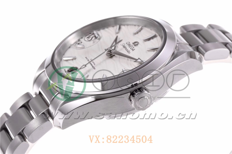 VS廠歐米茄海馬150女士腕表海浪白盤產品展示