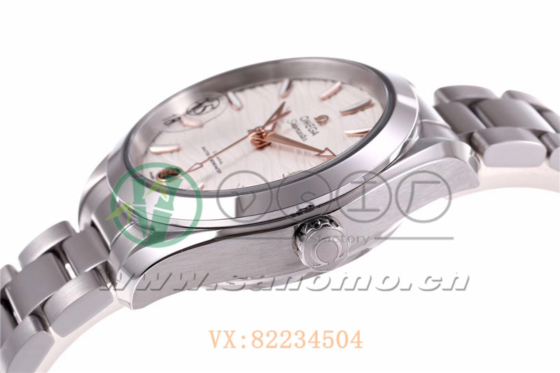 VS廠歐米茄海馬150女士腕表海浪白盤金針產品展示