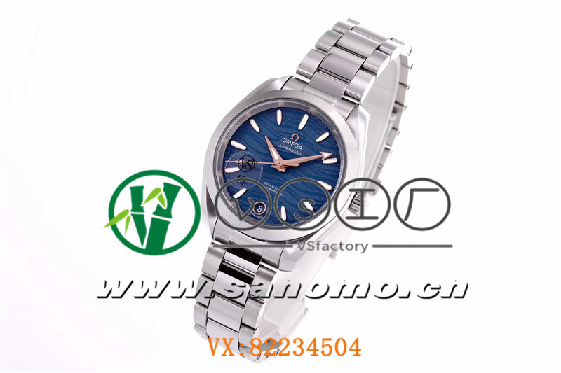 VS廠歐米茄海馬150女士腕表海浪藍(lán)盤(pán)金針產(chǎn)品展示