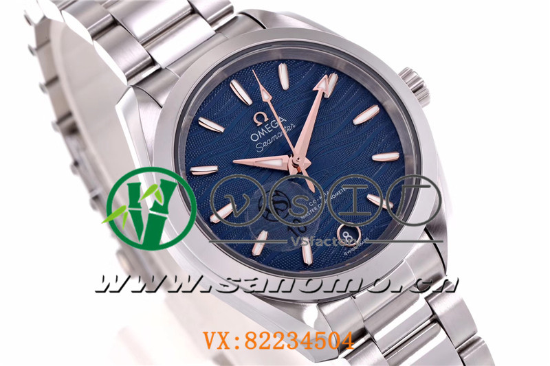 VS廠歐米茄海馬150女士腕表海浪藍(lán)盤(pán)金針產(chǎn)品展示