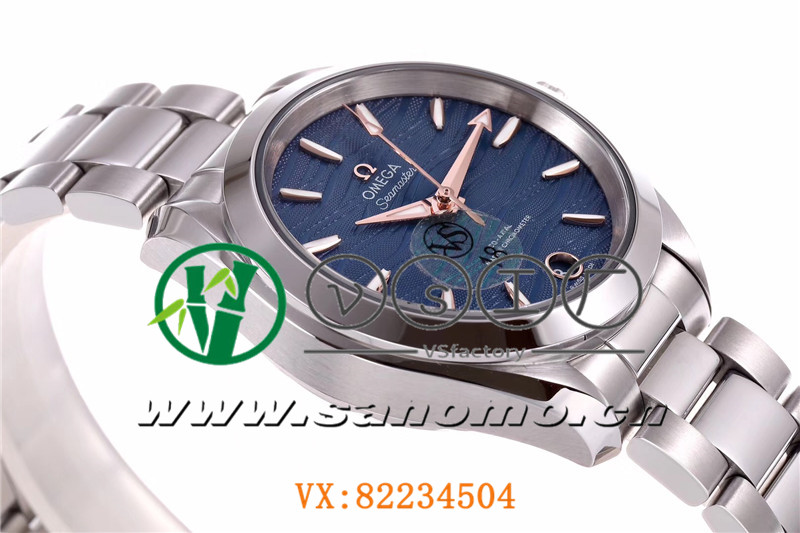 VS廠歐米茄海馬150女士腕表海浪藍(lán)盤(pán)金針產(chǎn)品展示