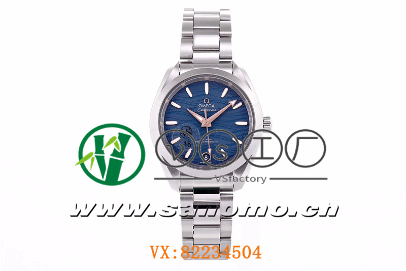 VS廠歐米茄海馬150女士腕表海浪藍(lán)盤(pán)金針產(chǎn)品展示