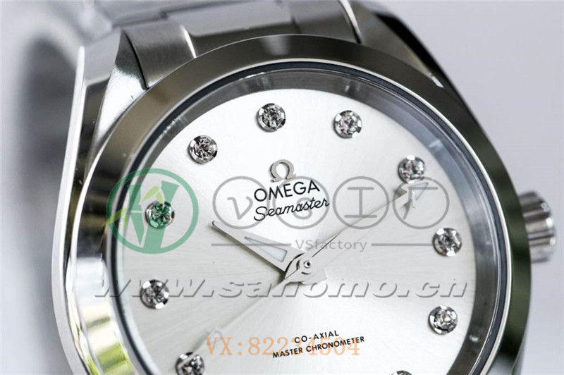 VS廠歐米茄海馬150女士腕表珍珠銀貝盤產(chǎn)品展示