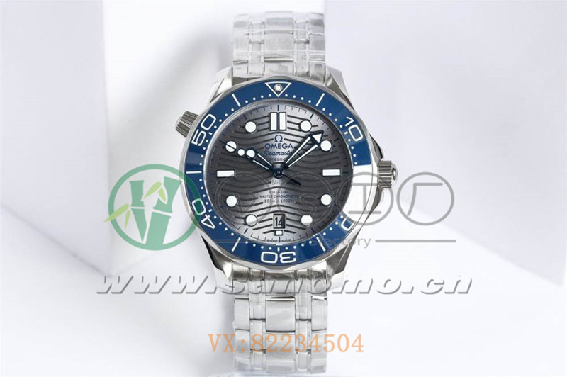 VS廠歐米茄海馬300米「灰面鋼帶」產品展示