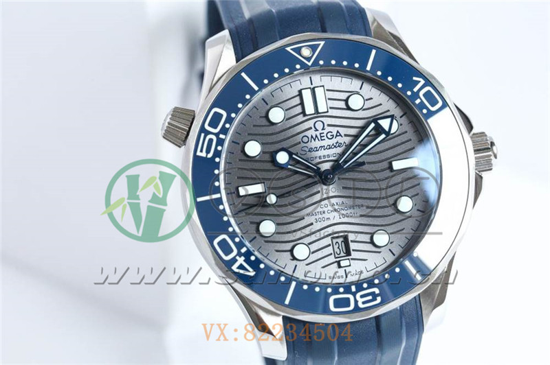 VS廠歐米茄海馬300米「灰面膠帶」產品展示