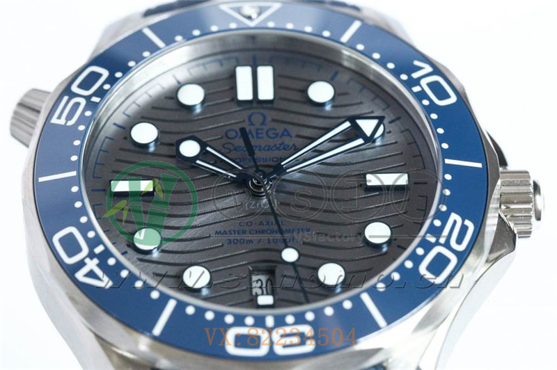 VS廠歐米茄海馬300米「灰面膠帶」產品展示