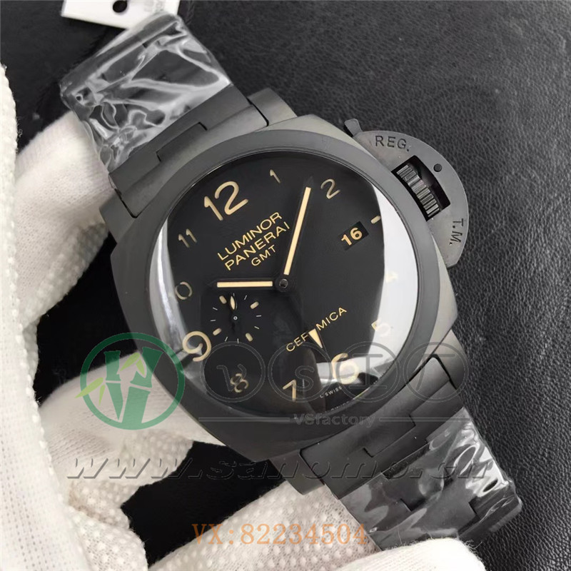 VS廠沛納海pam438黑陶瓷細節評測（VS復刻沛納海438值得入手嗎）