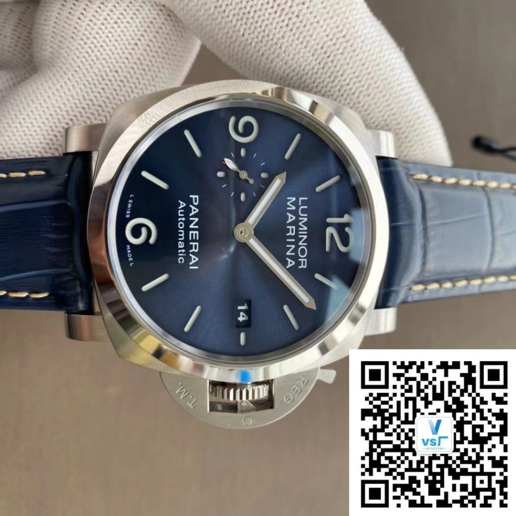 VS廠沛納海PAM01313藍盤深度評測（sbf廠沛納海1313怎么樣）