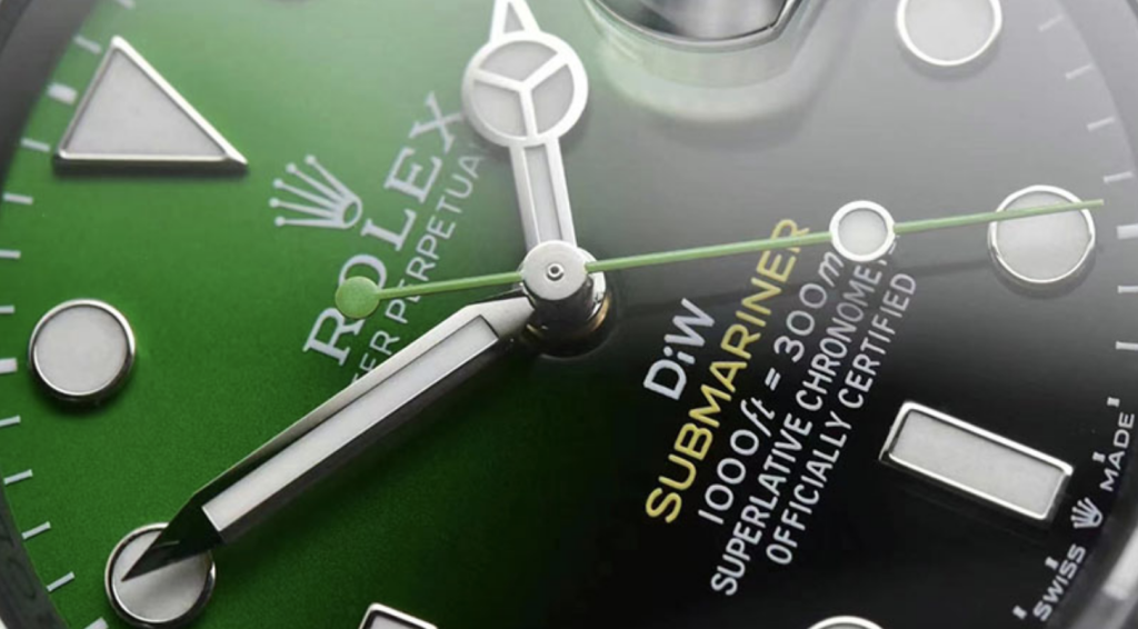 VS廠勞力士DIW改裝黑水鬼3135機芯漸變盤做工深度評測