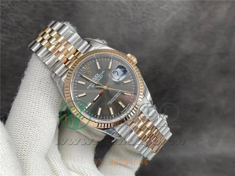 VS廠勞力士間玫瑰金款36日志灰盤細節如何（vs廠新款36mm日志評測）