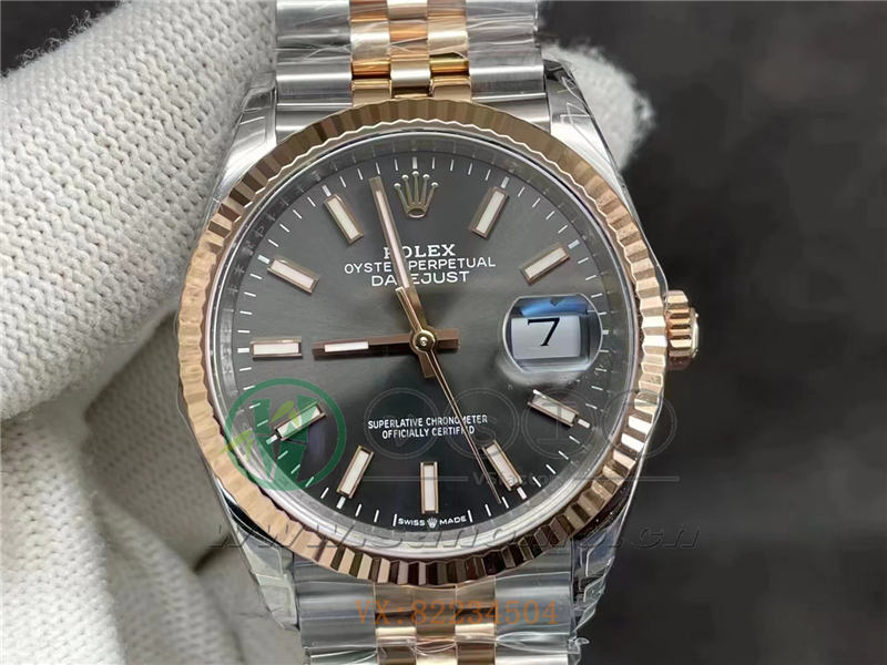 VS廠勞力士間玫瑰金款36日志灰盤細節如何（vs廠新款36mm日志評測）