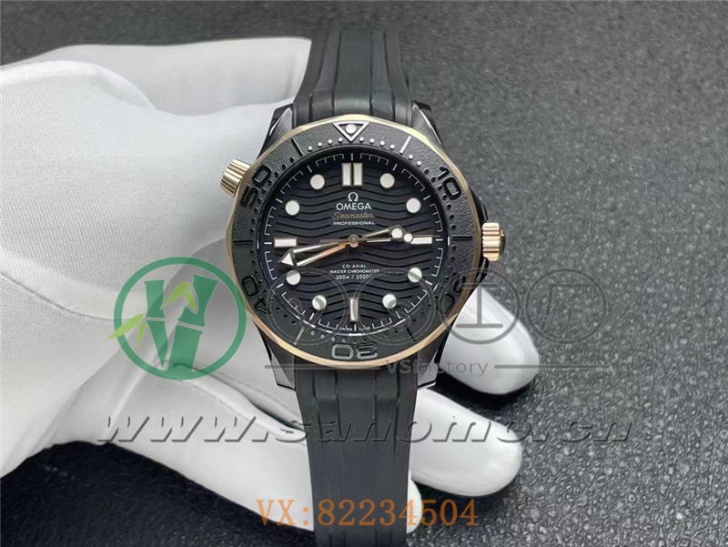 vs廠海馬300墨黑間玫瑰金款做工評測（vs廠海馬300墨黑盤怎么樣）