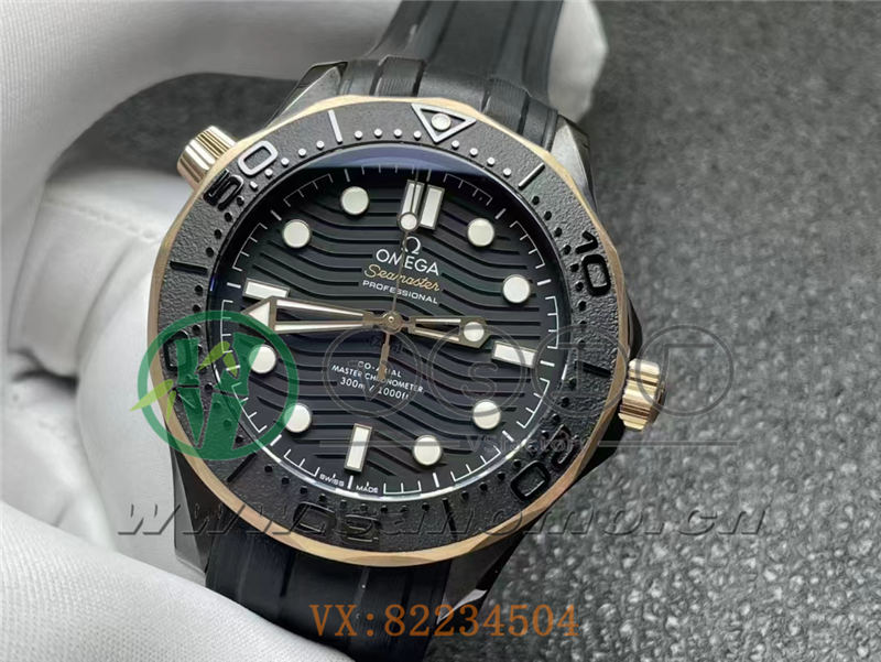 vs廠海馬300墨黑間玫瑰金款做工評測（vs廠海馬300墨黑盤怎么樣）