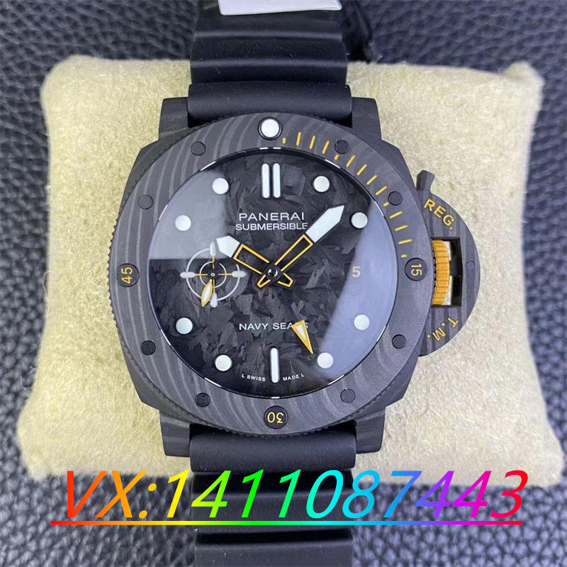 VS廠沛納海1324碳纖維9011機芯細節測評