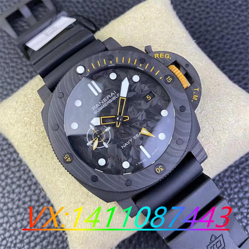 VS廠沛納海1324碳纖維9011機芯細節測評