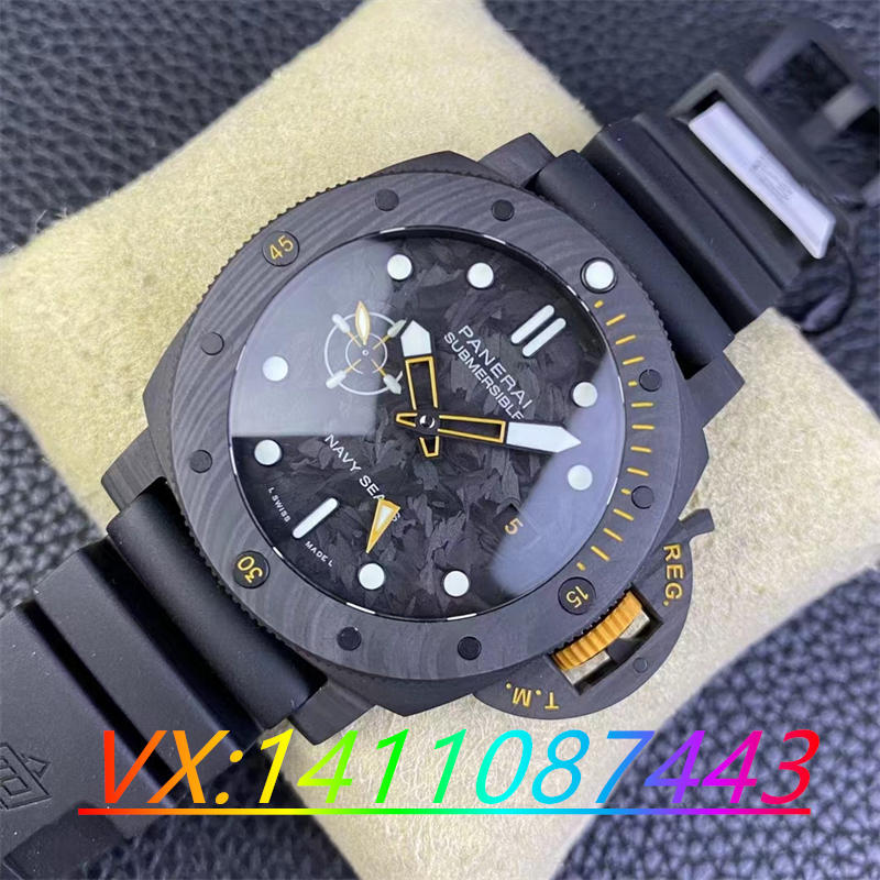 VS廠沛納海1324碳纖維9011機芯細節測評