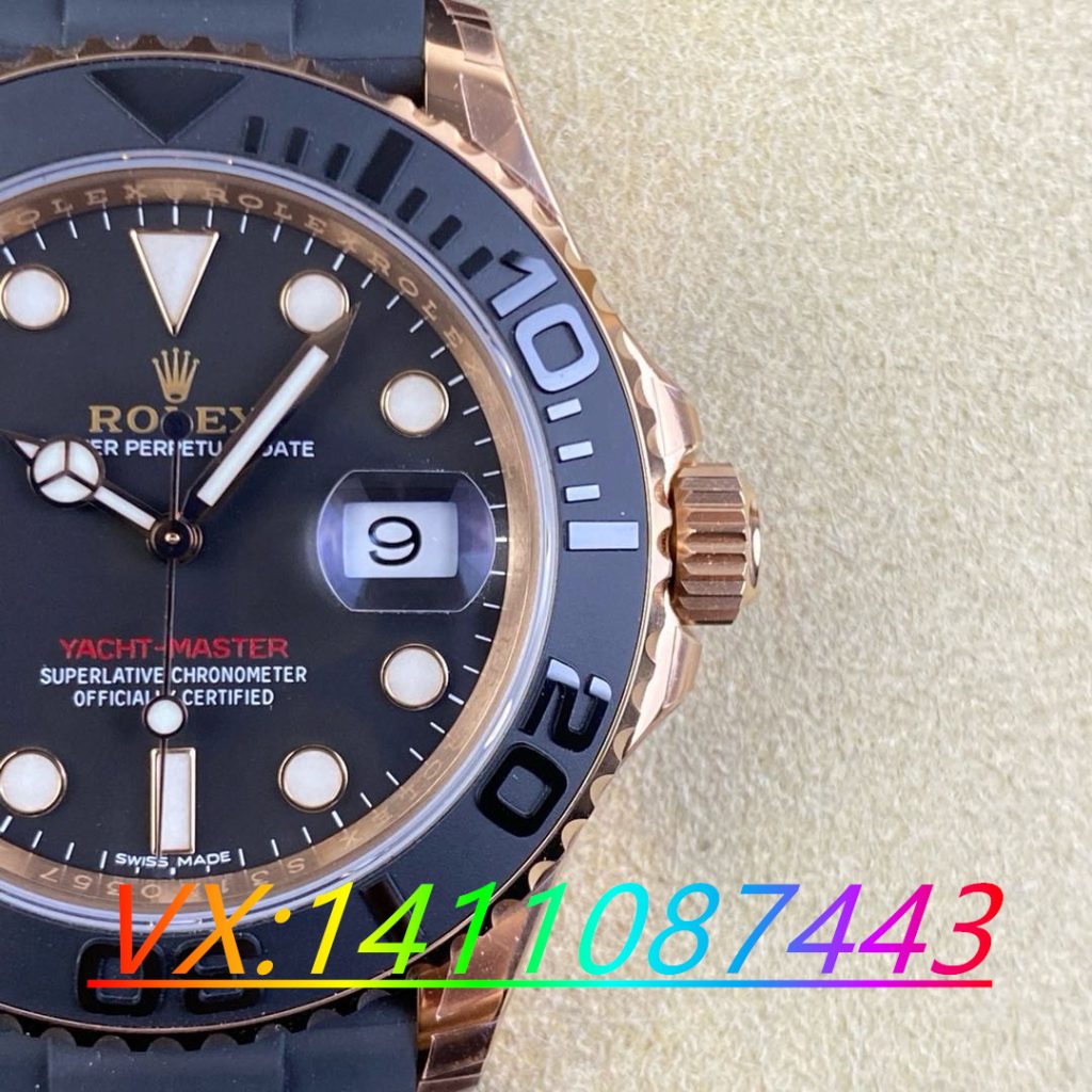 VS廠勞力士玫瑰金游艇的3235機芯和正品比起來會不會一眼假呀？