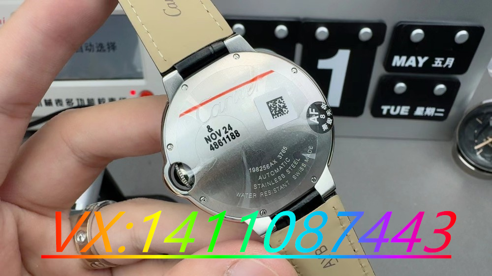 AF廠卡地亞藍(lán)氣球雙排鉆搭配2824機(jī)芯做工細(xì)節(jié)怎么樣？