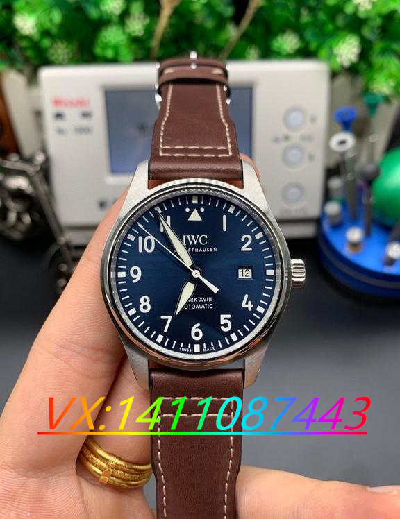 V7廠萬國馬克十八IW328101霧藍實拍