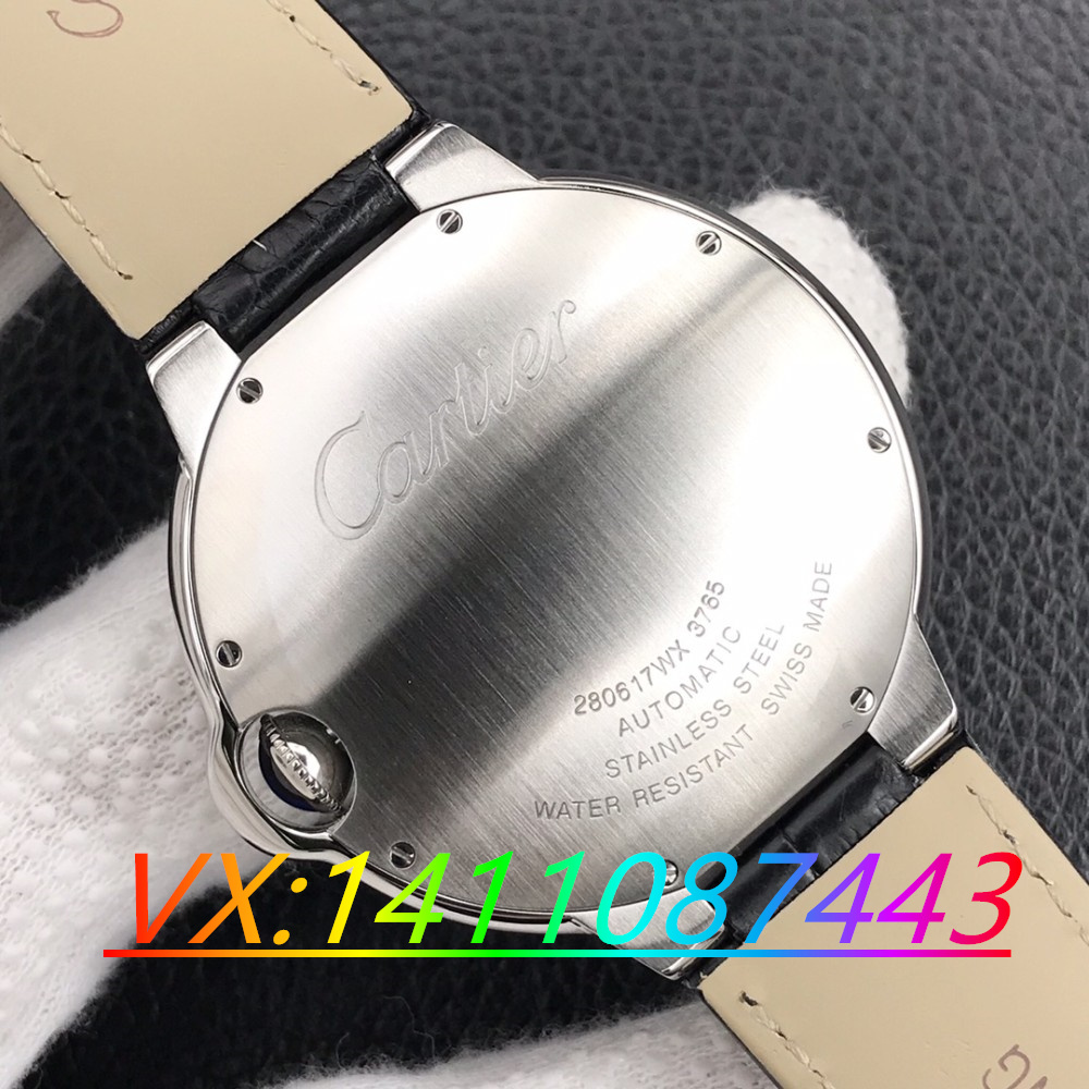 V6卡地亞藍氣球V8版42搭配2824機芯細節展示