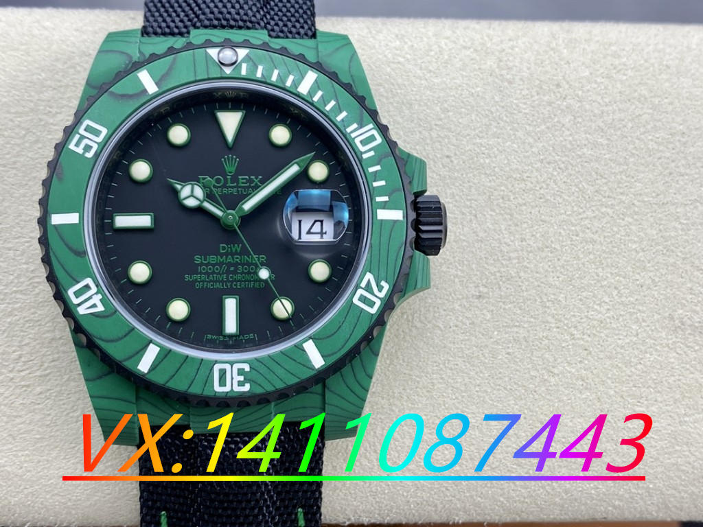 VS廠勞力士DIW碳纖維綠魔水鬼做工細(xì)節(jié)深度評測