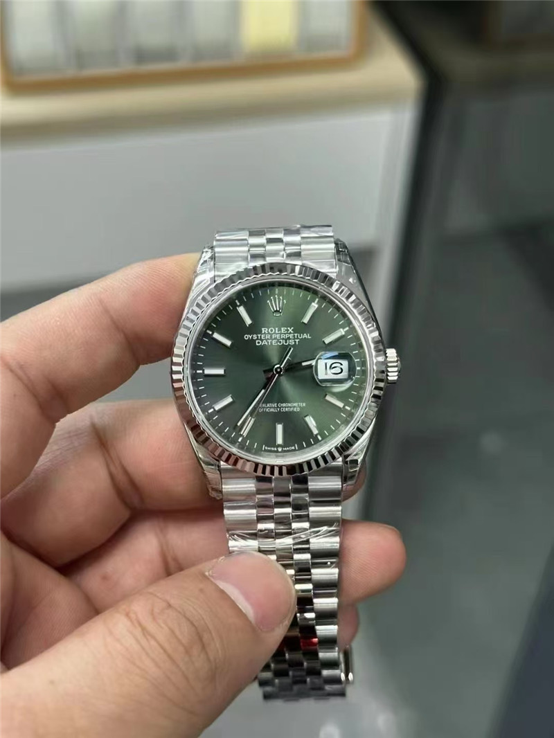 VS廠勞力士日志綠面丹東3235機芯36m復刻表細節解讀和鑒賞