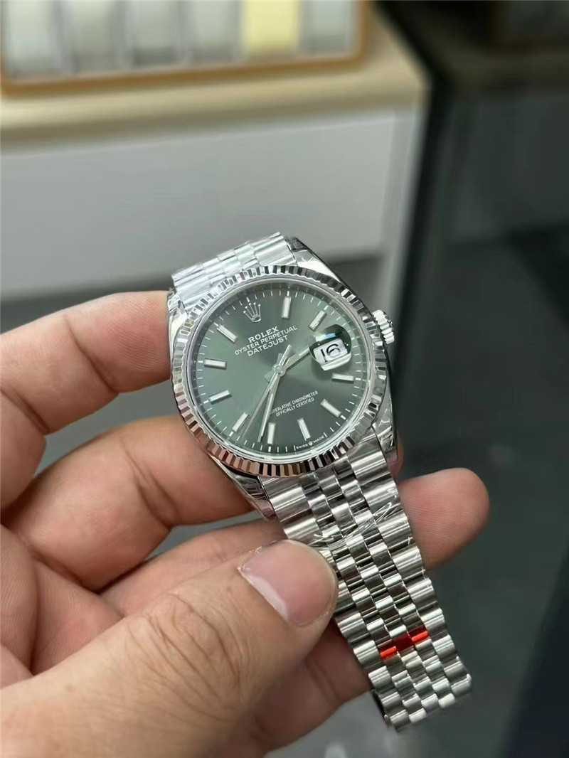 VS廠勞力士日志綠面丹東3235機芯36m復刻表細節解讀和鑒賞