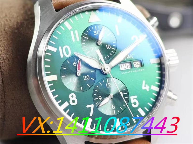 ZF廠萬(wàn)國(guó)飛行員計(jì)時(shí)IW388104綠面透底快拆表帶才是細(xì)節(jié)亮點(diǎn)