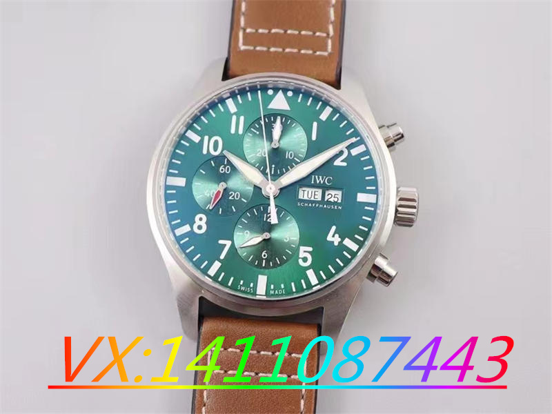 ZF廠萬(wàn)國(guó)飛行員計(jì)時(shí)IW388104綠面透底快拆表帶才是細(xì)節(jié)亮點(diǎn)