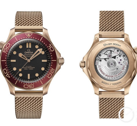 當青銅金遇上勃艮第紅，歐米茄全新海馬300米潛水表驚艷亮相