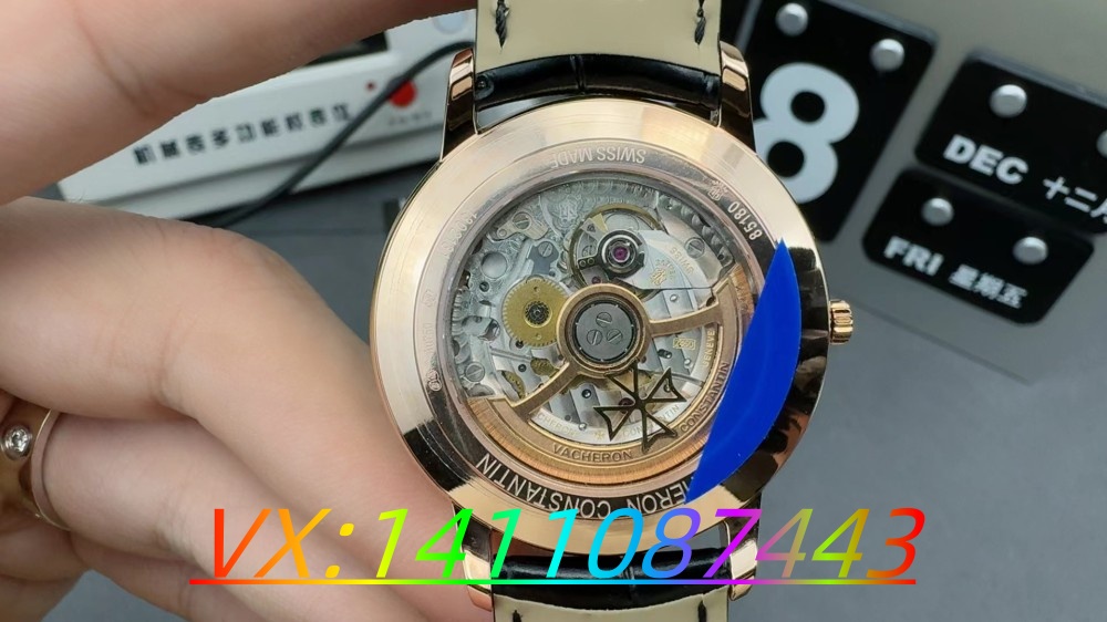 MKS廠江詩丹頓85180傳承馬耳他鏤空自動陀:華麗升級為金色